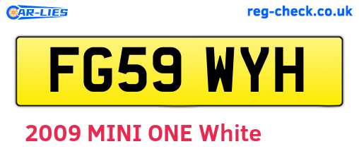 FG59WYH are the vehicle registration plates.