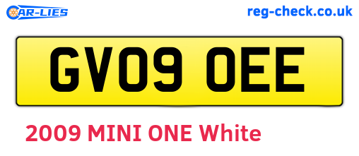 GV09OEE are the vehicle registration plates.