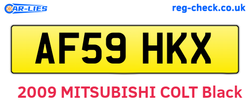 AF59HKX are the vehicle registration plates.