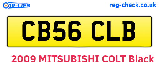 CB56CLB are the vehicle registration plates.