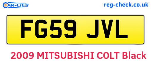 FG59JVL are the vehicle registration plates.