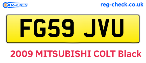 FG59JVU are the vehicle registration plates.