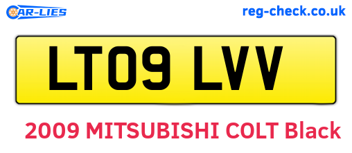 LT09LVV are the vehicle registration plates.