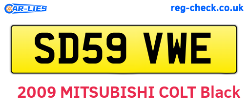 SD59VWE are the vehicle registration plates.