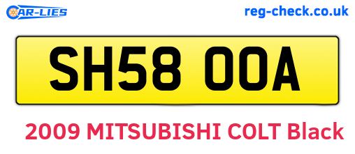 SH58OOA are the vehicle registration plates.