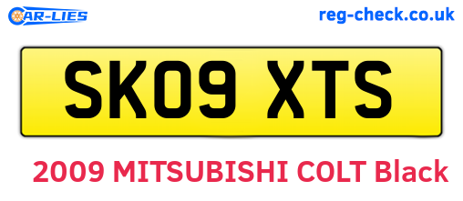SK09XTS are the vehicle registration plates.
