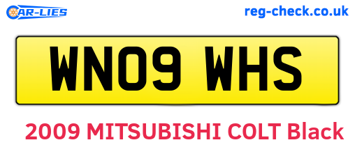 WN09WHS are the vehicle registration plates.