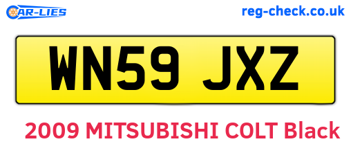 WN59JXZ are the vehicle registration plates.