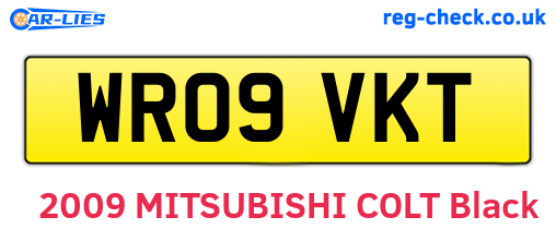 WR09VKT are the vehicle registration plates.