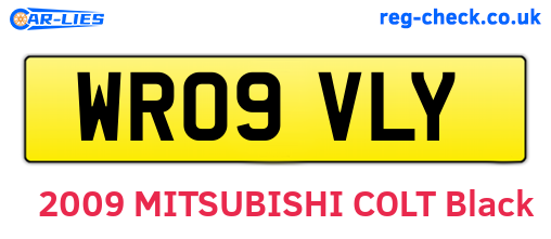 WR09VLY are the vehicle registration plates.