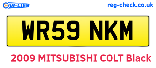 WR59NKM are the vehicle registration plates.