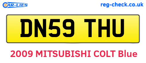 DN59THU are the vehicle registration plates.