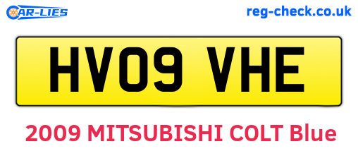 HV09VHE are the vehicle registration plates.