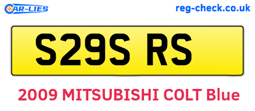 S29SRS are the vehicle registration plates.