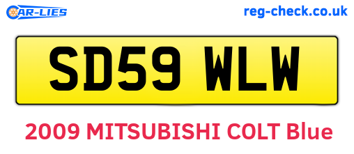 SD59WLW are the vehicle registration plates.