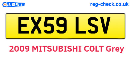 EX59LSV are the vehicle registration plates.
