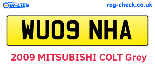 WU09NHA are the vehicle registration plates.