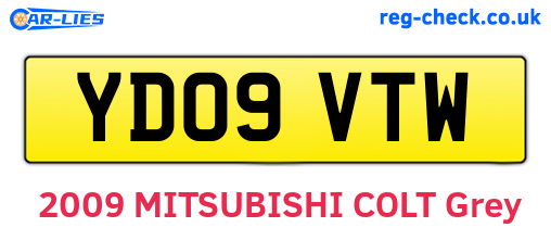 YD09VTW are the vehicle registration plates.