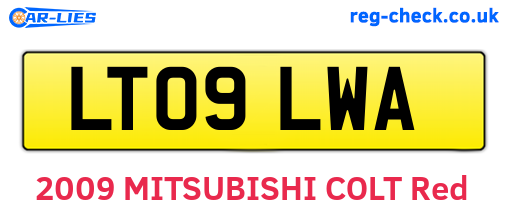 LT09LWA are the vehicle registration plates.