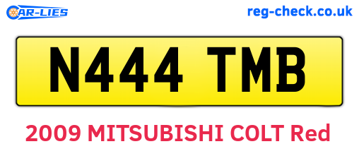 N444TMB are the vehicle registration plates.