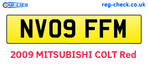 NV09FFM are the vehicle registration plates.
