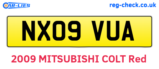 NX09VUA are the vehicle registration plates.