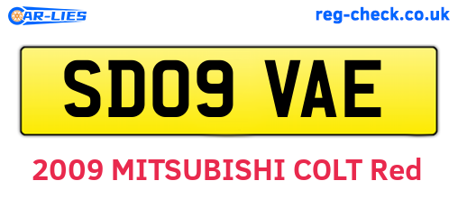 SD09VAE are the vehicle registration plates.