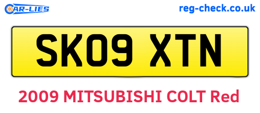 SK09XTN are the vehicle registration plates.