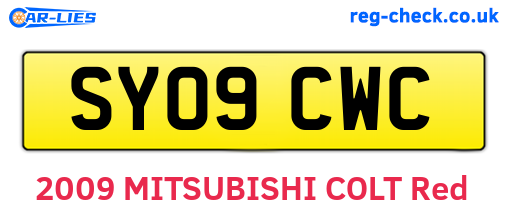 SY09CWC are the vehicle registration plates.