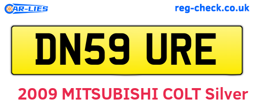 DN59URE are the vehicle registration plates.