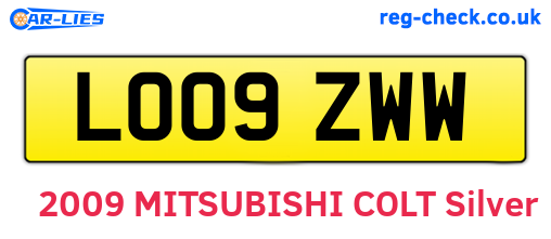LO09ZWW are the vehicle registration plates.