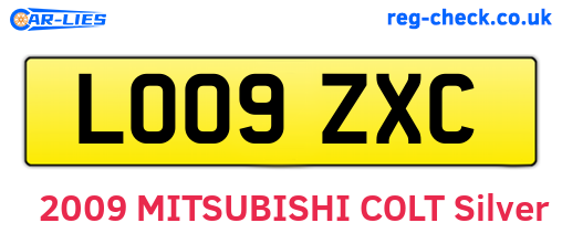 LO09ZXC are the vehicle registration plates.