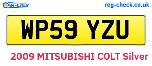 WP59YZU are the vehicle registration plates.