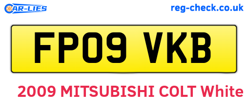 FP09VKB are the vehicle registration plates.