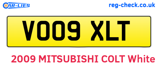 VO09XLT are the vehicle registration plates.