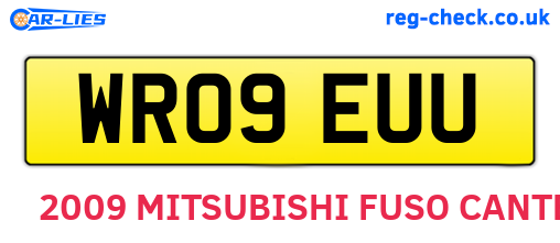 WR09EUU are the vehicle registration plates.