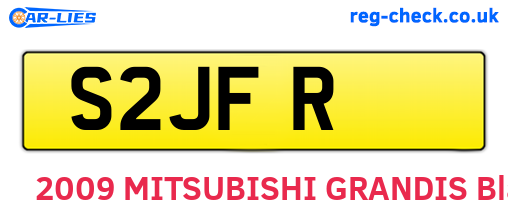 S2JFR are the vehicle registration plates.