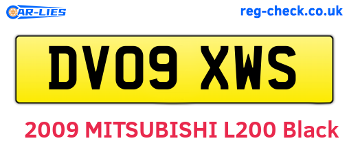 DV09XWS are the vehicle registration plates.