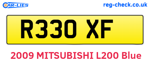 R33OXF are the vehicle registration plates.