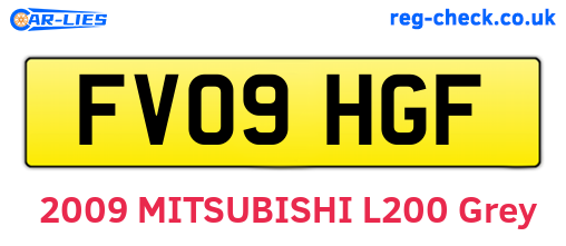 FV09HGF are the vehicle registration plates.