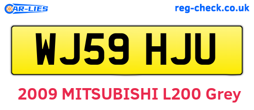WJ59HJU are the vehicle registration plates.