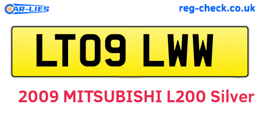 LT09LWW are the vehicle registration plates.