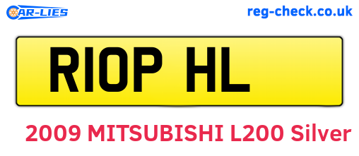 R10PHL are the vehicle registration plates.