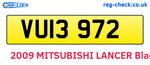 VUI3972 are the vehicle registration plates.