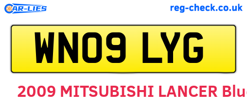 WN09LYG are the vehicle registration plates.