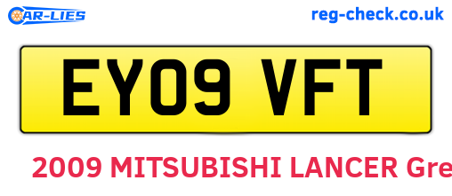 EY09VFT are the vehicle registration plates.