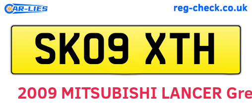 SK09XTH are the vehicle registration plates.