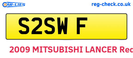 S2SWF are the vehicle registration plates.