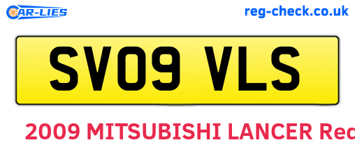 SV09VLS are the vehicle registration plates.