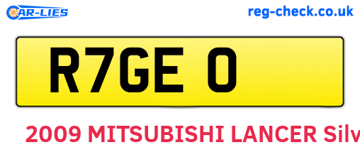 R7GEO are the vehicle registration plates.